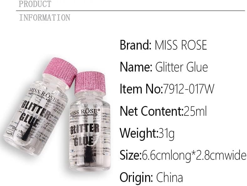 My Colors X Glitter Glue for Eye, Eye Glitter Glue for Shimmer EyeShadows & Pigments Face & Body Waterproof Long Lasting 25ml - Image 5