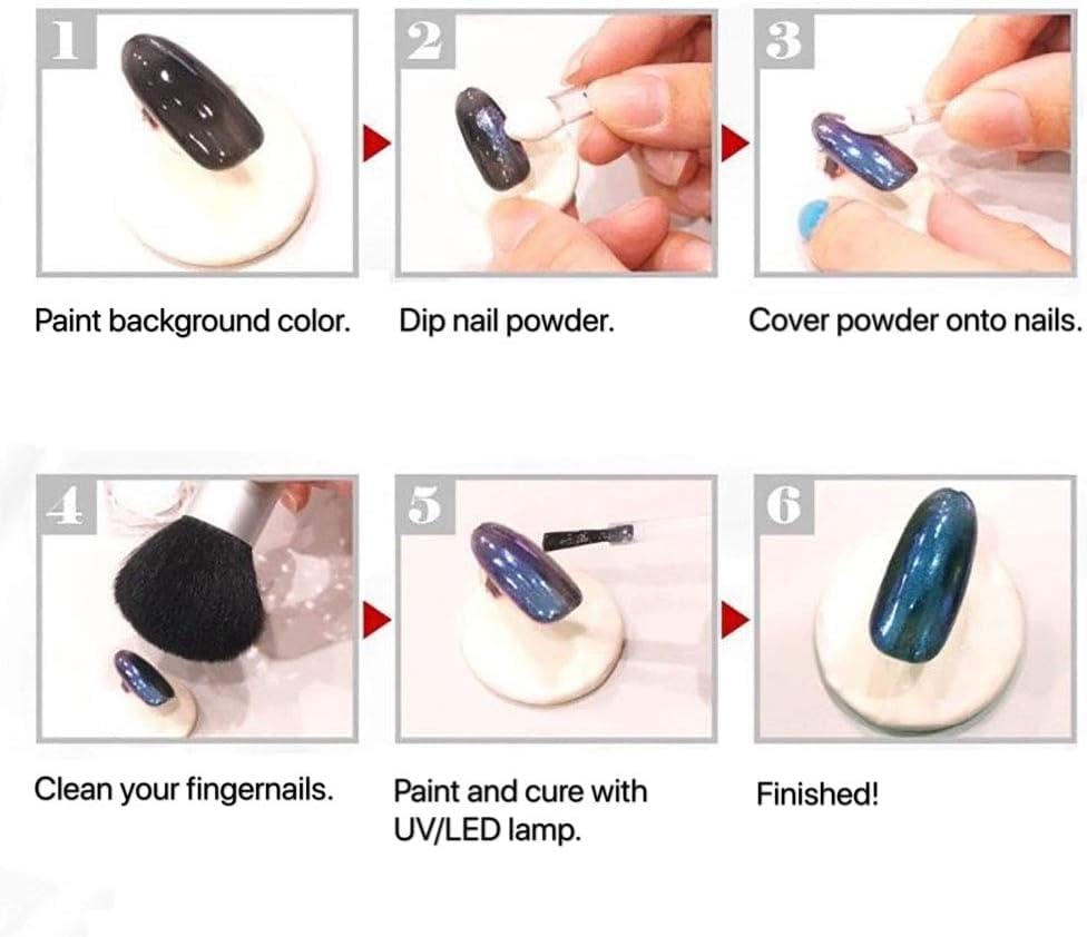 NAILWIND Nail Art Pigment Powder & Nail Powder, Nail Pigments Dust Nail Glitter, Neon Pigment Eyeshadow Powder for Face Body Makeup,Nail Art Decoration 12 - PCS, Hanzel Crystal Sequins - Image 7