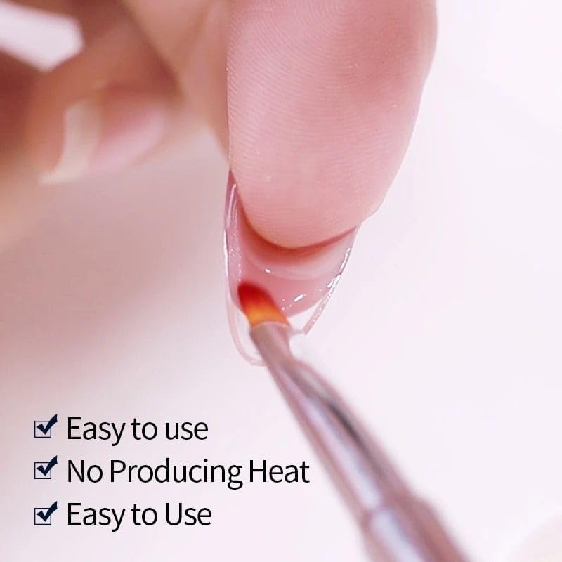 NAILWIND Poly Gel Quick Upgrade Poly Gel Kits, Polygel Nail Kit Builder, Nail Extension Art Design Salon Nails Easy DIY at Home For woman Girls WHITE, 30g - Image 8