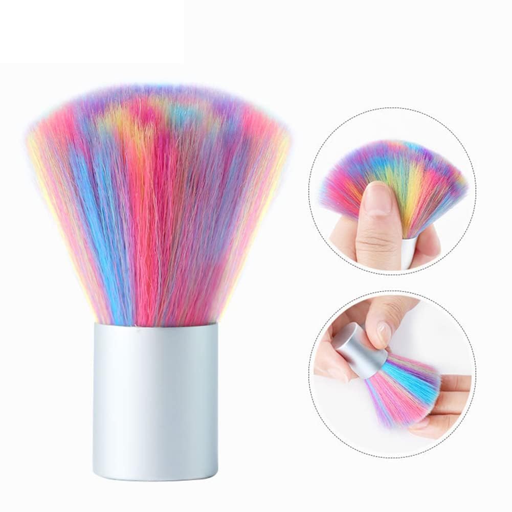 MY COLOR Color Soft nail Cleaner Brush, Mini Nail Art Dust Makeup Remover Brush, Soft Kabuki Cleaner for Makeup, - Image 2