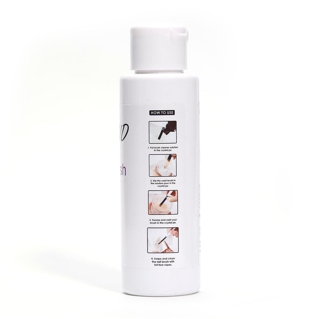 NAILWIND Nail Art Brush Cleaner & Restorer for Gel Polish/Nail Extension Gel/Nail Art Liner/Dip Powder/Acrylic Builder Manicure Brush DIY Salon at Home 100ml - Image 5