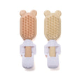 COSLUXE Hair Shampoo Brush with Handle 1Pc Soft Silicon Bristles Scalp Massager Exfoliator for Dandruff Removal & Hair Growth for Men & Women 1Pc