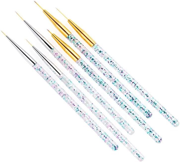 MY COLORS 3 PCS Nail Art Liner Brushes, UV Gel Painting Acrylic Nail Design Nylon Brush, Nail Painting Drawing Pens (7/9/11mm) - Image 9