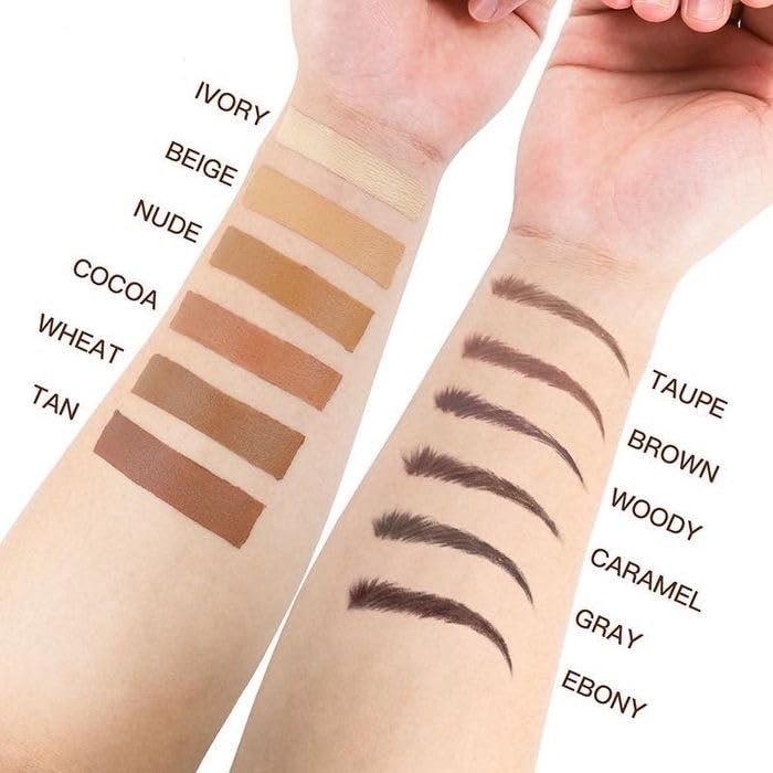 IMAGIC Eyebrow Pomade Palette, Cream Contour 6 Dual-Shade, Professional Cream Contour Kit,12.96g - Image 2