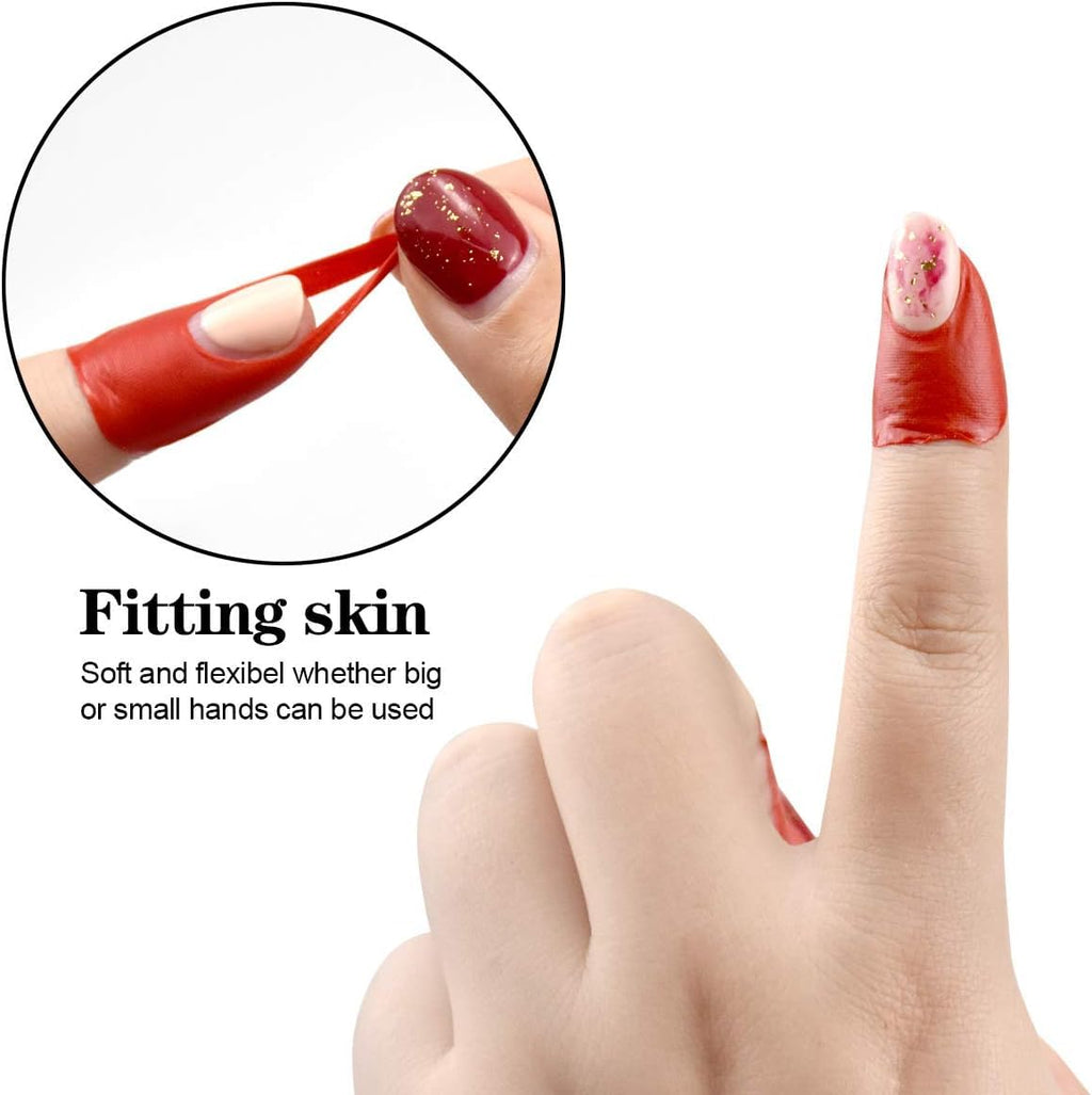 NAILWINDNail Polish Protector, Disposable Peel Off Sticker, U-Shape Tape for Nail Art Painting, Skin Barrier Spill Proof Sticker Nail Art Protector Cover 10 Sheets 100 Piece - Image 4