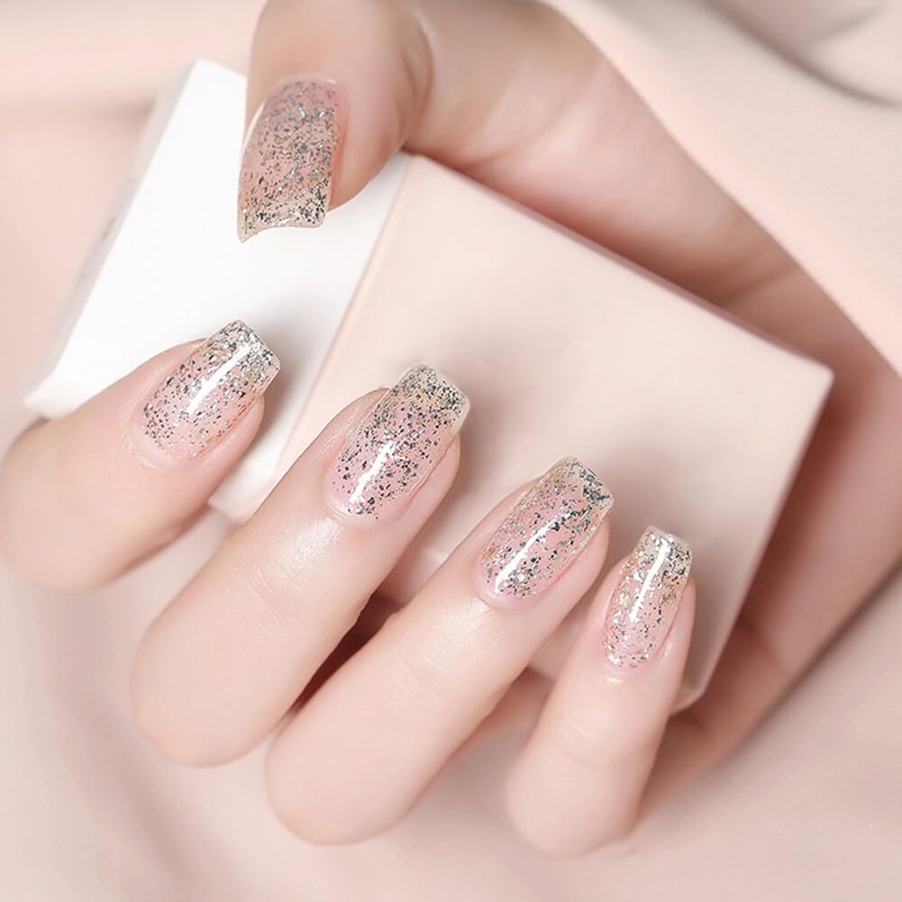 NAILWIND 48 in 1 Set of 3D Nail Art Glitter Bottle Acrylic Rhinestone Decoration Kit, 3D Nail Art,3D Glitter Set of Nail Nail Art Tool for Nail Decoration Multicolour - Set of 48 Bottles - Image 5