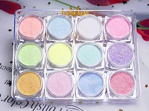 NAILWIND Sugar Glitter Powder Nail Art Pigment Powder,Sugar Powder Pigments Nail Glitter, Neon Pigment,Nail Art Decoration 12 - PCS - Image 3