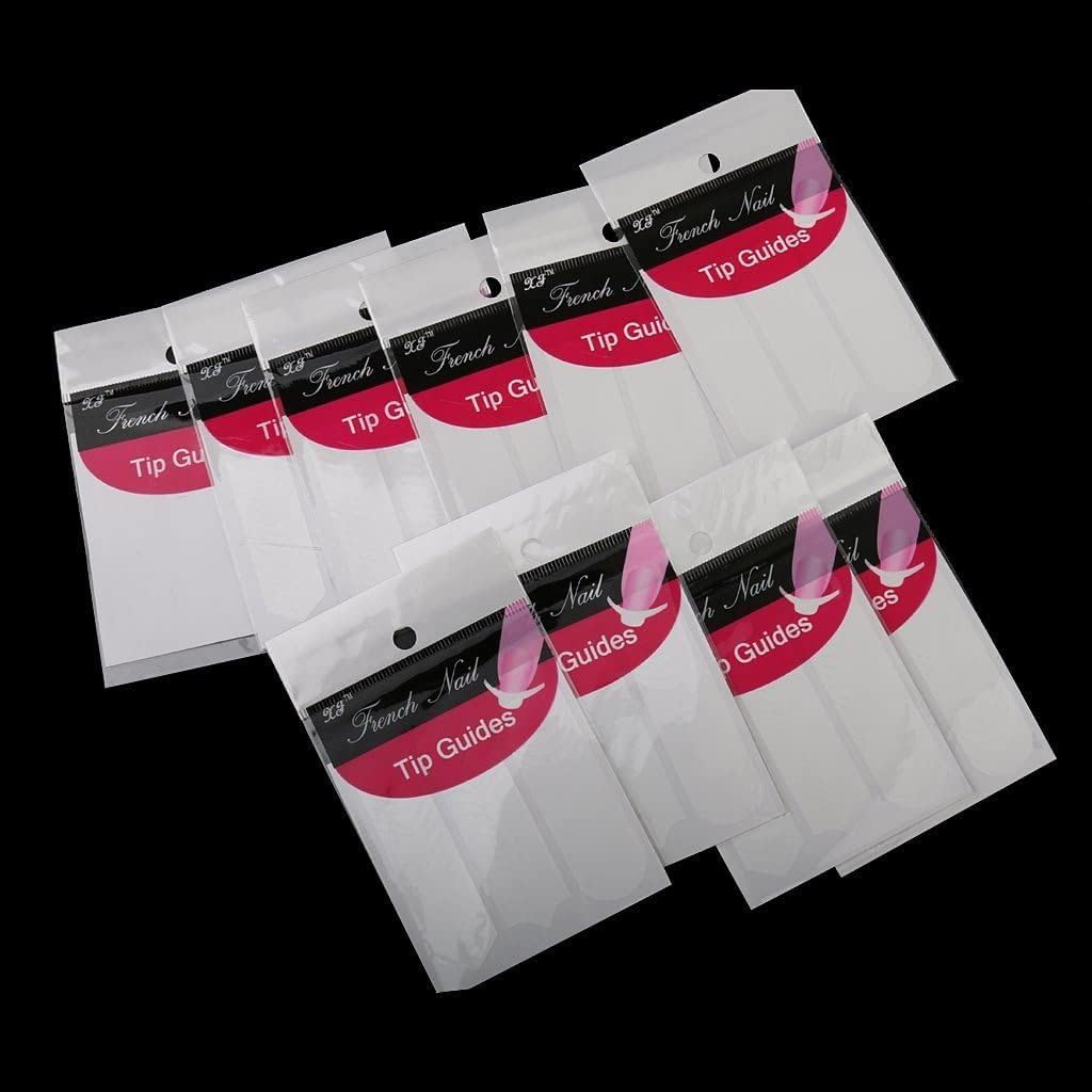 NAILWIND Nail Art Tip Sticker, French Manicure Nail Stickers Strips, Self Adhesive Nail Sticker Tips for Manicure Decoration for Women Girls Pack of 10 Sheets - Image 7