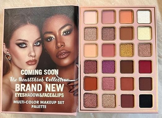 My Colors 5-in-1 all in one makeup kit book, Multi- Color Makeup Set Palette, Eyeshadow,Highlighter, Blusher Contour,Contour Bronzer Powder Eyeshadow book Palette - Multicolored - Image 5