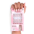 NAILWIND 30Pcs Short Almond chrome & Cat eye Nails, Press On Nails, Soft Gel Mirror Designs Glossy Nail's with Nail Glue, Reusable Glue On in 15 Sizes - 30PCS Stick On Nail Kit, Ac