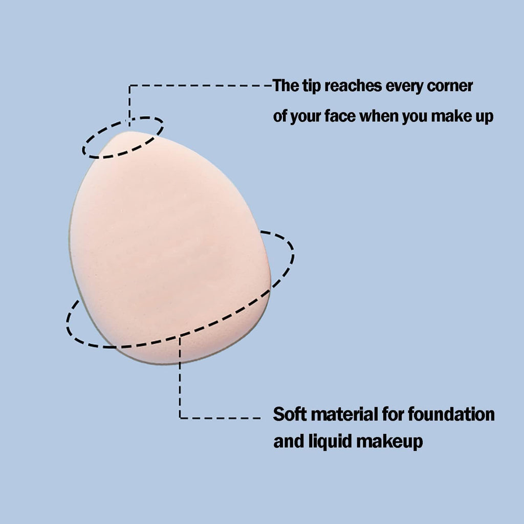 Rubyface Mini Finger Powder Puff 10 pcs Finger Makeup finger beauty blender Sponges, Mini Soft Cosmetic Finger Puff, Perfect for Foundation, BB Cushion, Cream, Concealer - Image 9