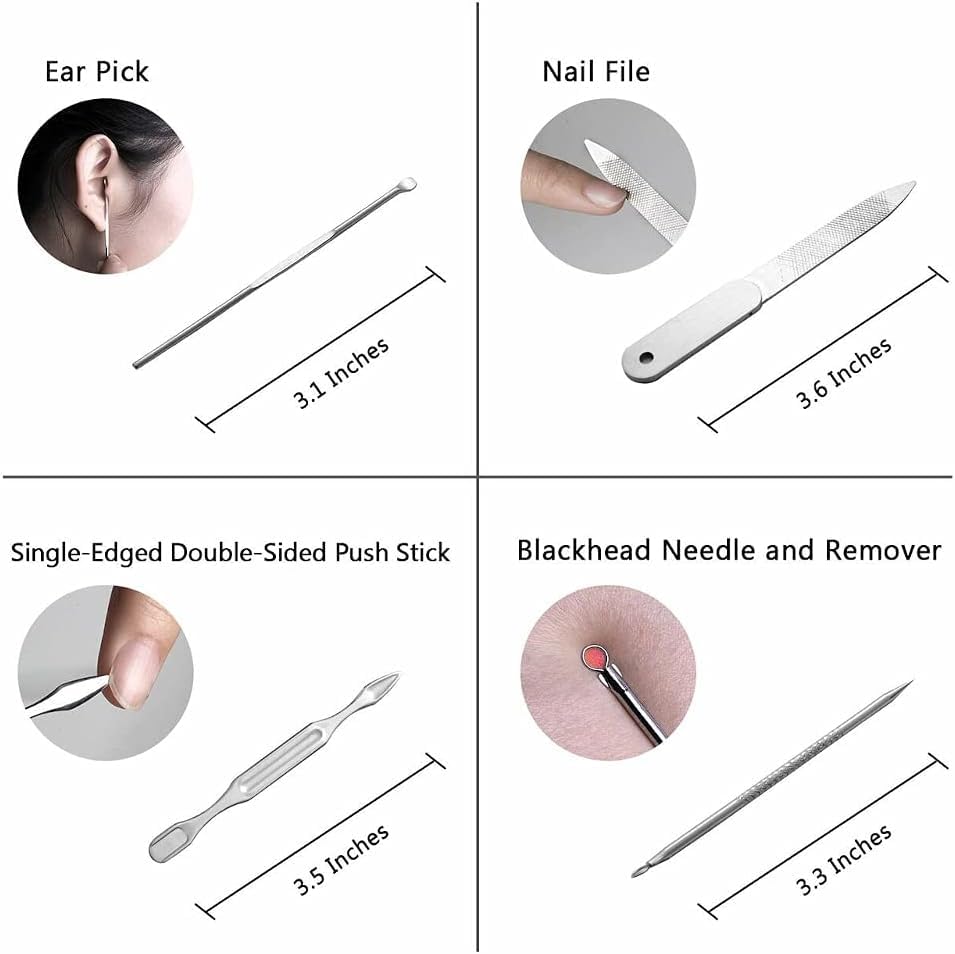 NAILWIND Nail and Foot Care Kit - Easy Callus Removal - Professional Beauty Tools, Pedicure Tools for Feet - 8 in 1 Pedicure Kit | Foot Scrubber for Dead Skin, Callus Remover, Foot Scraper, Foot File, Pitchfork, Filer for Nail Repair - 1 Set - Image 9