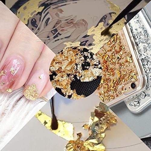 NAILWIND foil paper for nail art | nail art foil paper | 6Pcs Foil Flakes for Resin | for Nails, Painting, Crafts, Slime and Resin Jewelry Making - Image 4