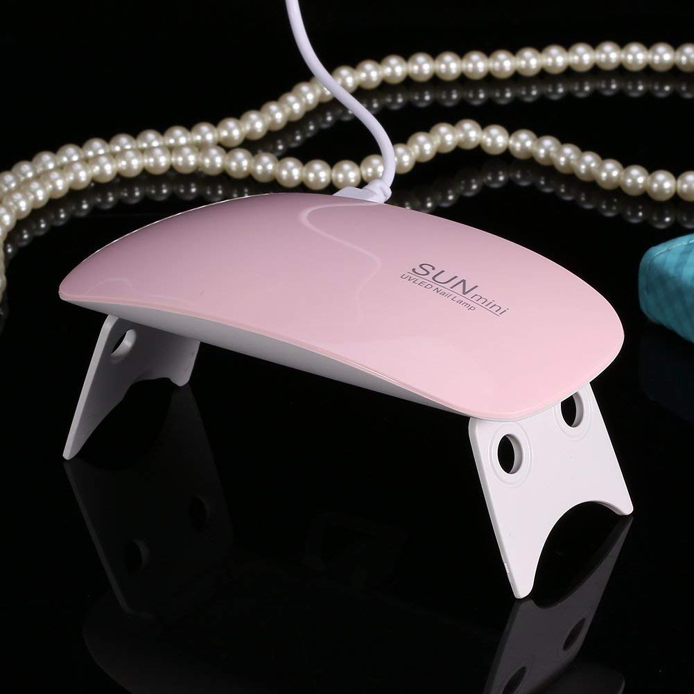 NAILWIND Nail Dryer Lamp Mini, 6W LED UV Portable Nail Dryer Curing Lamp Light for Gel Based Polish USB Power with 45s/60s Timer Setting - Image 2