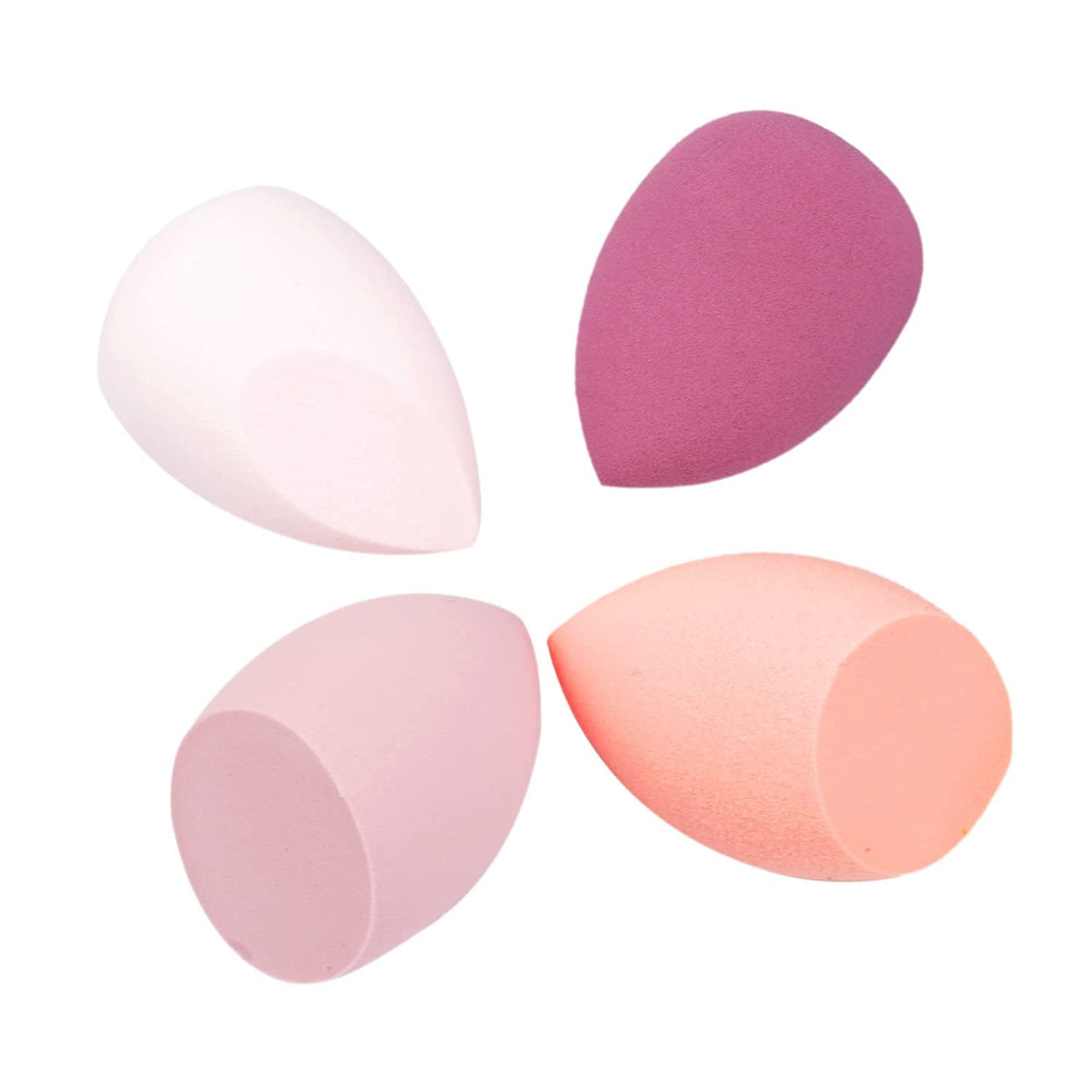 COSLUXE Makeup Sponge Set Beauty Blender with Egg Case, Soft Sponge For Liquid Foundation, Creams, and Powders?Latex Free Wet and Dry Makeup Pink Series, 4 Pcs - Image 2