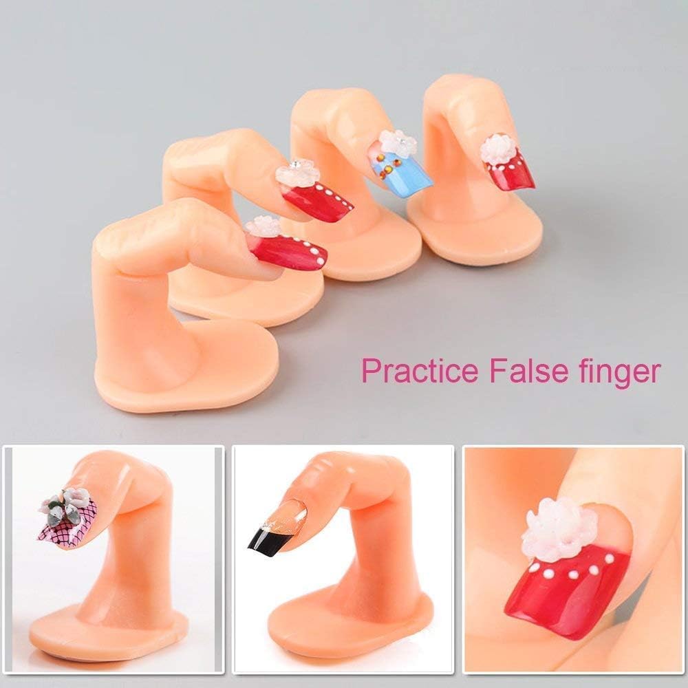 NAILWIND Nail Art Practice Finger | 5 pcs Nails Art Training Fingers - Without Nails | Nail Decoration Training Fingers for Nail Art Beginners | Nail Art Trainings Display Decoration Tools - Image 6