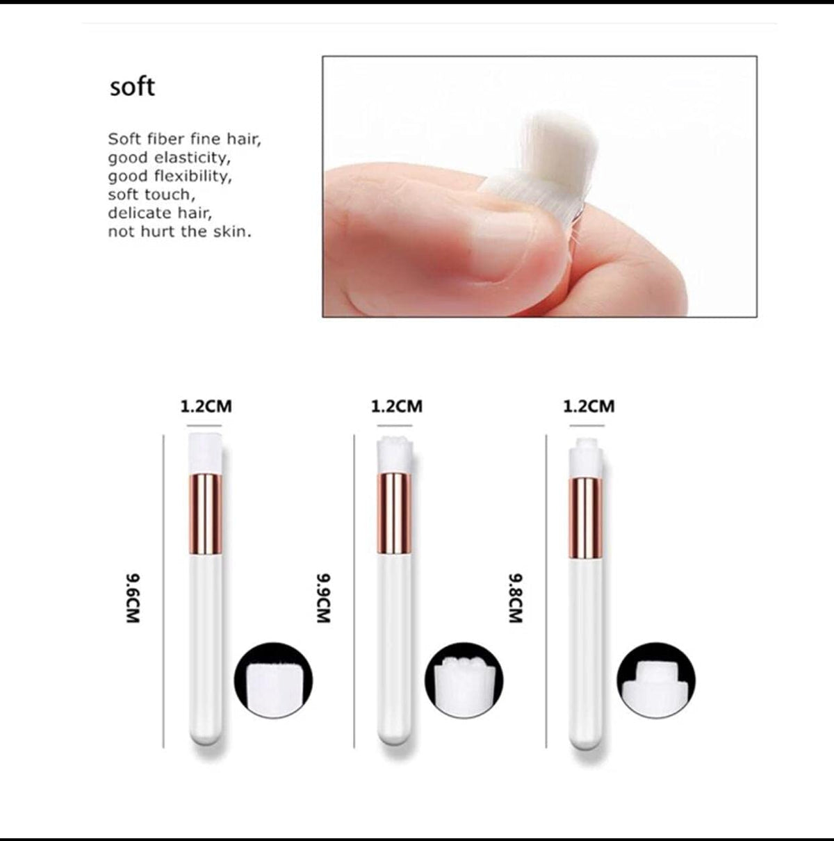 Cosluxe 2 PCS Eyelash Cleaning Brushes - Image 5
