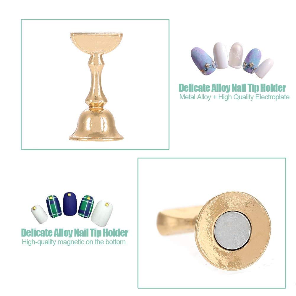 NAILWIND Nail Art Tip Holder Stand, Acrylic Stands for Display Magnetic Nail Polish Finger for Nails Practice Stand Nails Art Display Stand Set - Fingernails Press on tips - Image 8