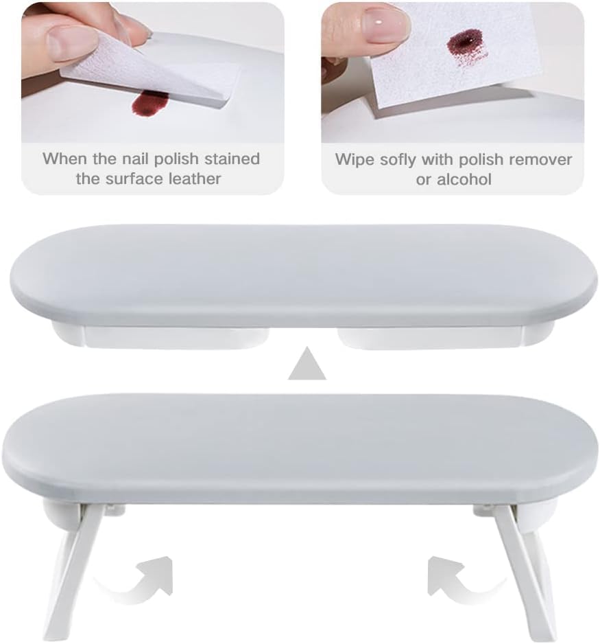 NAILWIND Nail Pillow Hand Rest for Nails, Arm Rest Nail Table for Fingernails and Toenails, Professional Manicure Nail Pillow Hand Rest Stand for Nail Technician Salon Use - Image 7