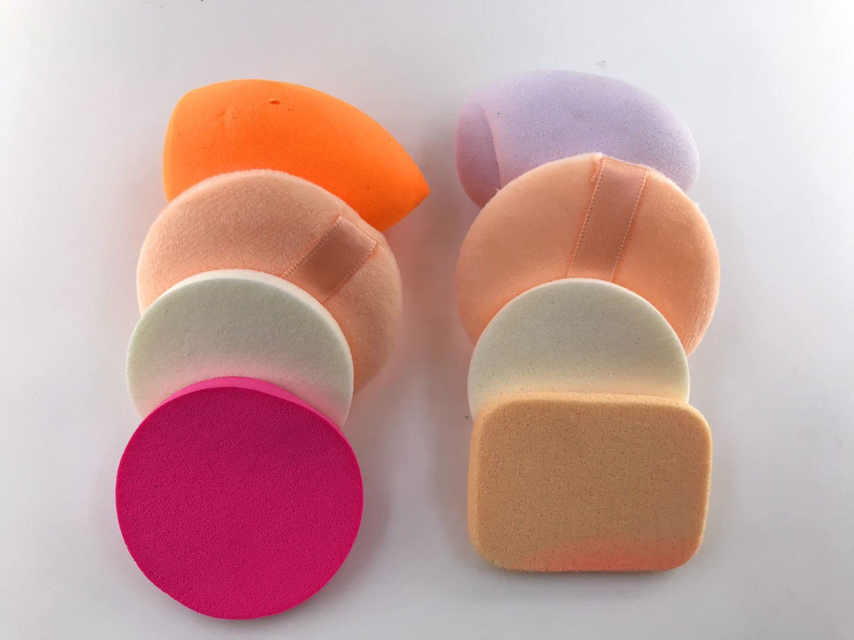 Cosluxe Professional 8 in 1 Makeup Sponge Multicolour,Cotton Pad Applicator Foundation Makeup Blender Powder Buff Sponge Cosmetic Puff Women's & Girls Cosmetic Makeup Beauty Pack of 2 - Image 7