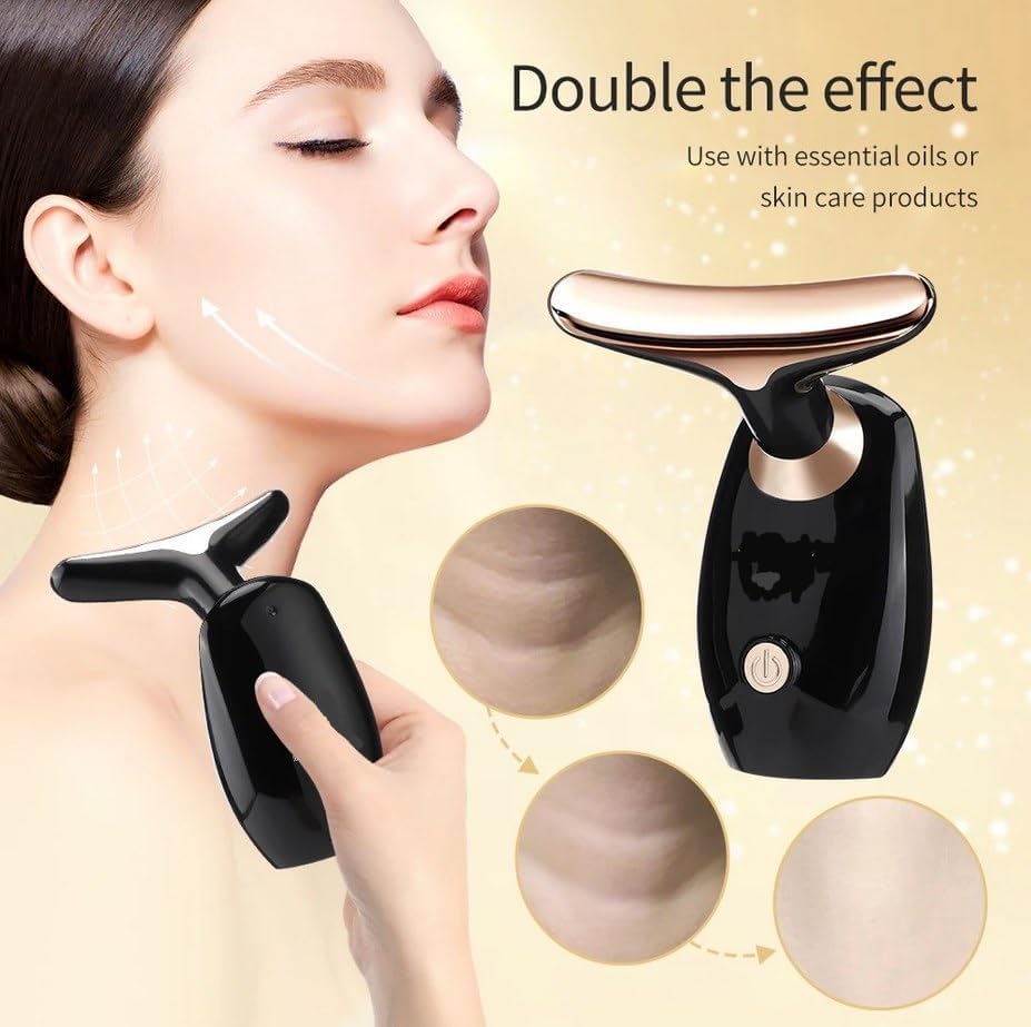 COSLUXE Multi functional Facial Massager, Beauty Face Massager for Face and Neck, Facial Massager for Skin Care, Wrinkle Reduction, Skin Tightening, Blood Circulation Boost - Ergonomic & Travel-Friendly - Image 6