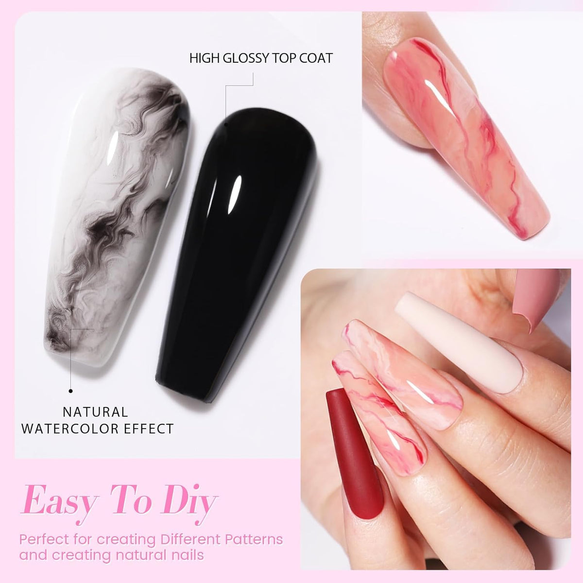 NAILWIND Gel Nail Glue, 6 in 1 UV Gel Glue for Nail Tips Need UV Light, Strong Adhesive for Press on Nails Acrylic Tips for Nail Art Design 15ml - Image 5
