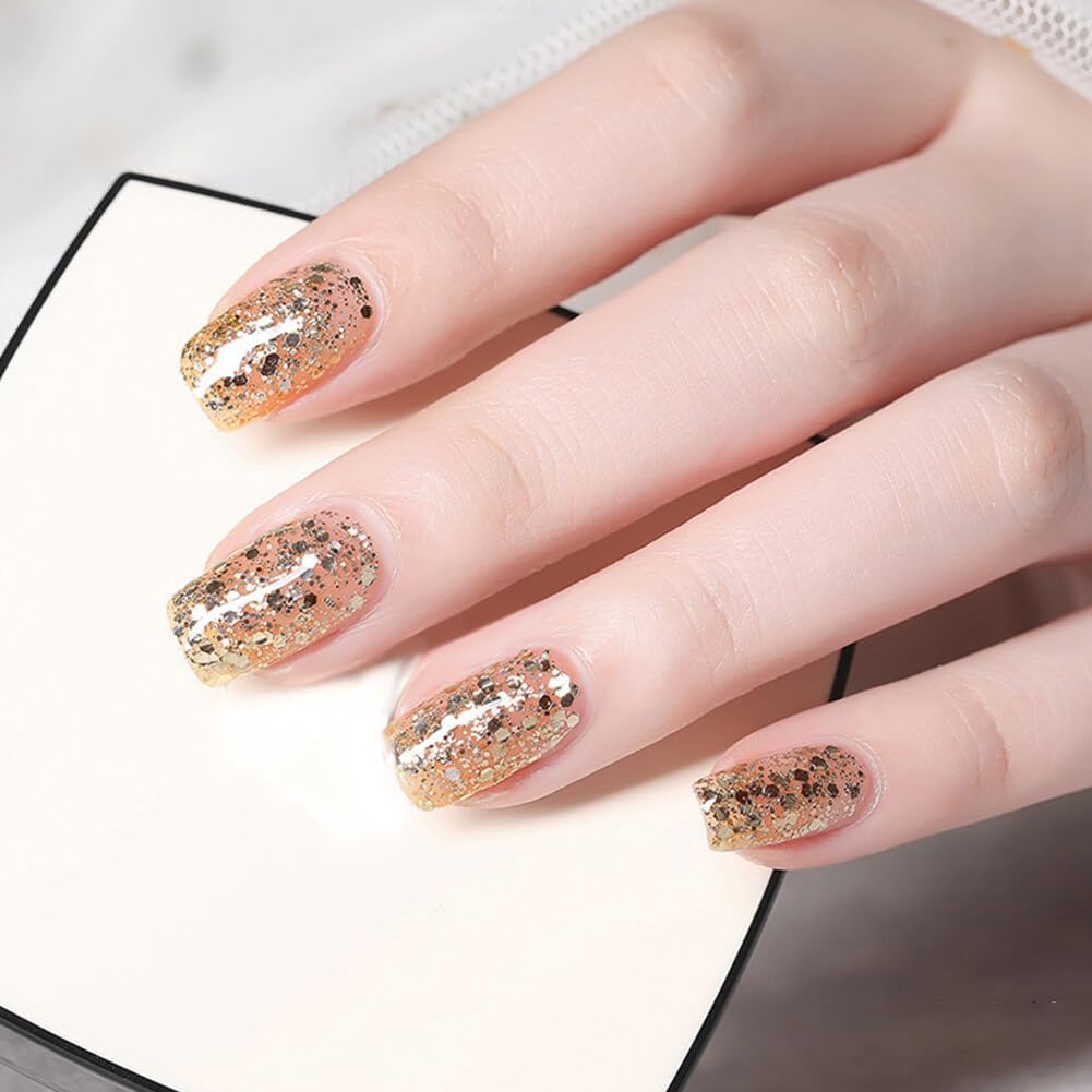 NAILWIND 48 in 1 Set of 3D Nail Art Glitter Bottle Acrylic Rhinestone Decoration Kit, 3D Nail Art,3D Glitter Set of Nail Nail Art Tool for Nail Decoration Multicolour - Set of 48 Bottles - Image 4