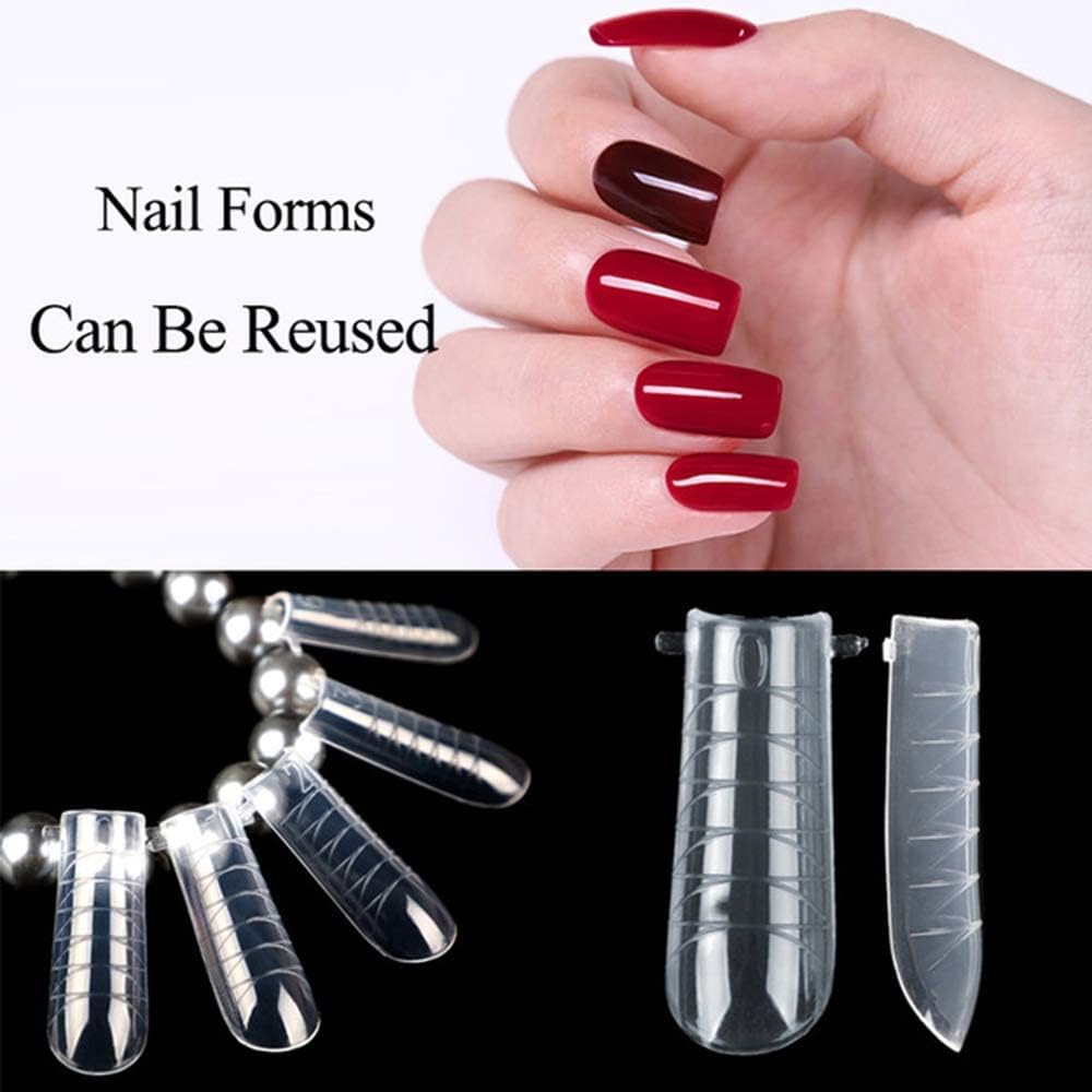 NAILWIND Extension Tips Set for Enhancement, Thickening Acrylic False Nails - Manicure Tool, 12 Sizes, Trendy Art Design, Salon DIY at Home (Clear, 120-Pcs) - Image 8