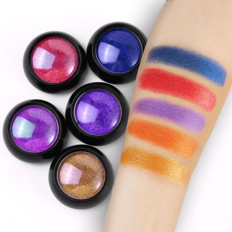 NAILWIND Pink Purple Colors Chrome Nail Powder Set, Reflective Glitter Metallic Mirror Effect for Nails Art Design 3D Holographic Silver Rose Gold Pigment 1- PCS - Image 7