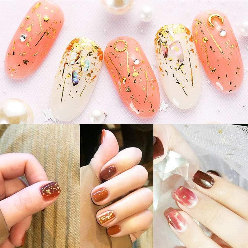 NAILWIND foil paper for nail art | nail art foil paper | 6Pcs Foil Flakes for Resin | for Nails, Painting, Crafts, Slime and Resin Jewelry Making - Image 3