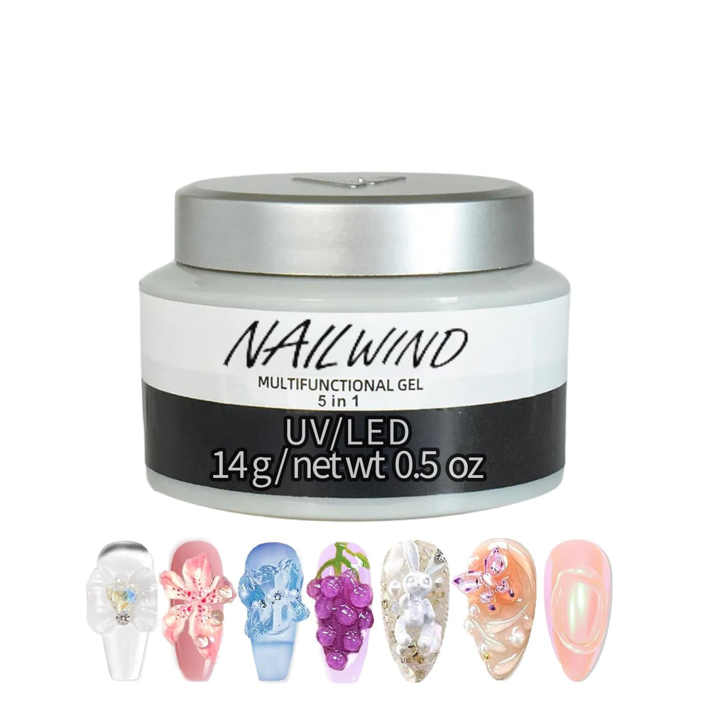 NAILWIND Multifunction 5in1 Builder gel | Nail Sculpting Gel For Nail Art | Carving Molding Patterns Decoration Solid and Hard 3D Gel Sculpture Salon Home DIY for Women - Image 2