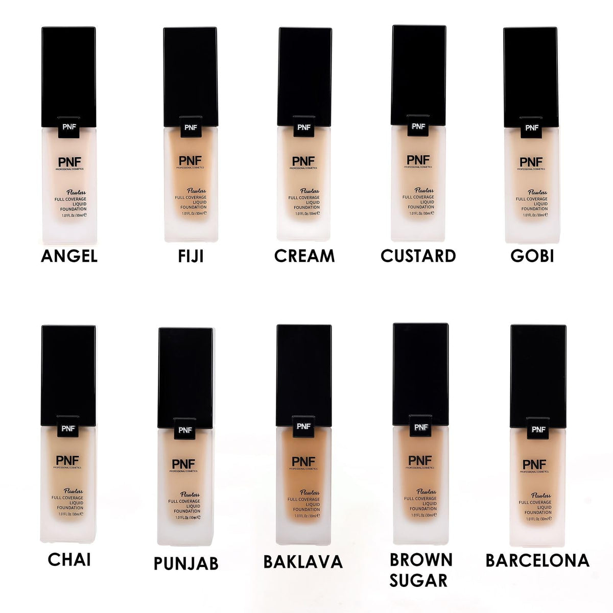 PNF PROFESSIONAL Flawless Finish Foundation | Full Coverage Liquid Foundation | Long Lasting, Waterproof | Buildable Full Coverage | Lightweight | Easy to Blend | 30ml (GOBI, 30ml) - Image 2