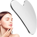 COSLUXE Stainless Steel Gua Sha Facial Tools, Guasha Scraping Massage Tool For Face Body Spa, Facial Lifting Traditional Acupuncture Therapy Trigger Point Treatment