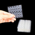 NAILWIND Nail Glue Stickers Transparent Double-side Glue Nail Sticker Adhesive Flexible Fake Nail Tips Adhesive Tabs Nail Glue for Women and Girls 6 - Sheets 144 - Pcs