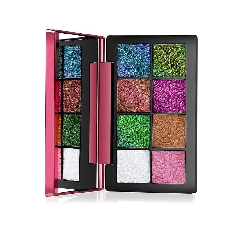 COSLUXE IMAGIC IMAGIC Duo Chrome Shimmery Eye Shadow Palette, 8 Color Chameleon Eyeshadow Palette, 7.2G - Image 7