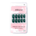NAILWIND 24 Press on Nails | Natural French Short False Nails | Acrylic Full Cover Nails | Natural Fake Nails Delicate & Comfortable for Women and Girls (V-15)
