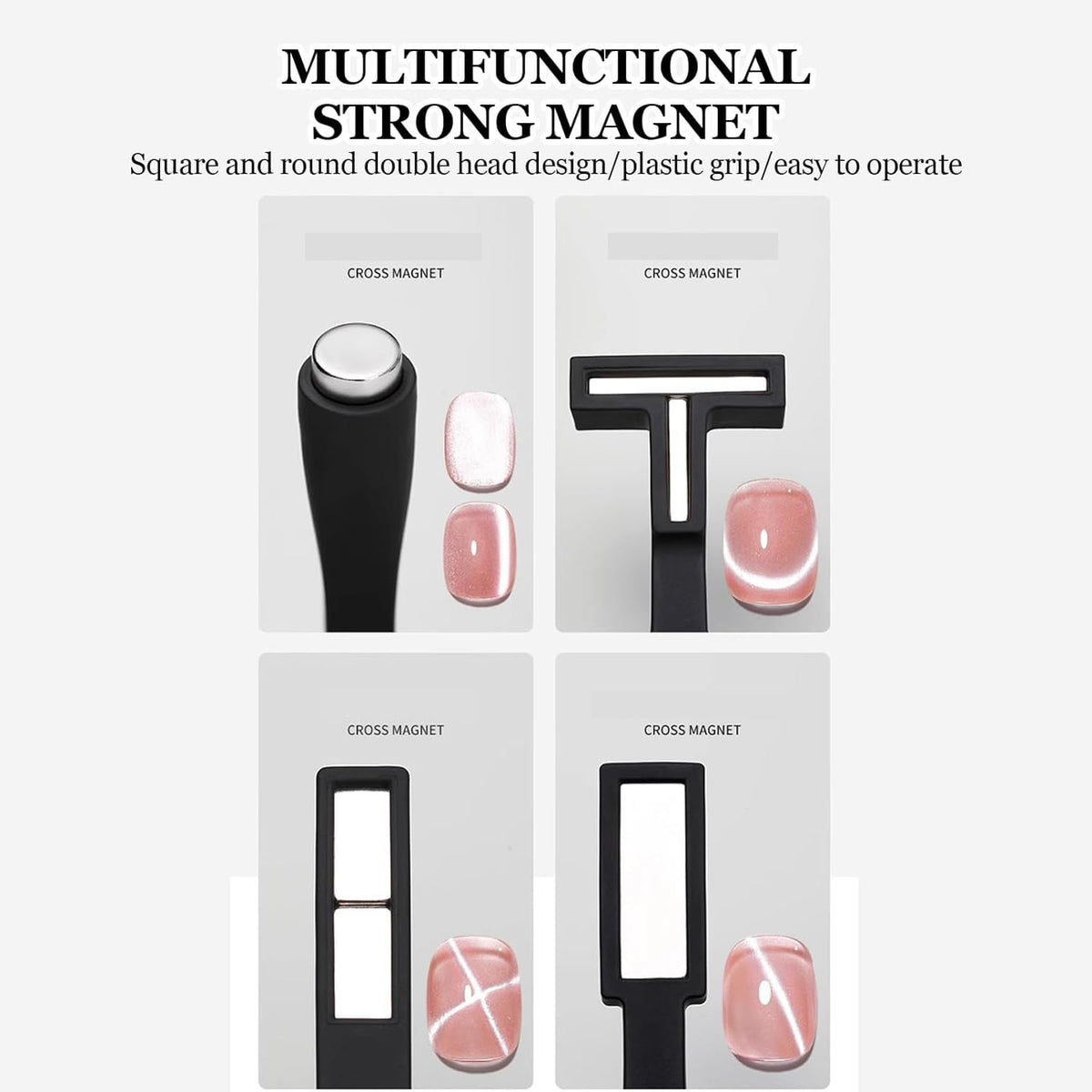 NAILWIND 5 in 1 Magnet for Cat Eye Gel Nail Polish | Nail Art Magnet | Multifunctional Magnetic Nail Tool | Nail Design Tools, Nail Art Accessories DIY Home Salon - Image 6