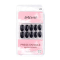 NAILWIND 24 Press on Nails | Natural French Short False Nails | Acrylic Full Cover Nails | Natural Fake Nails Delicate & Comfortable for Women and Girls (V-20)