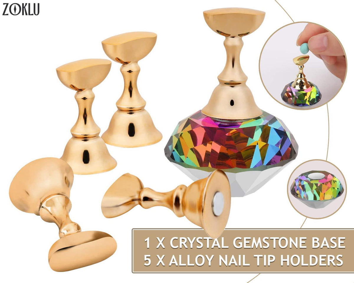 NAILWIND Nail Art Tip Holder Stand, Acrylic Stands for Display Magnetic Nail Polish Finger for Nails Practice Stand Nails Art Display Stand Set - Fingernails Press on tips - Image 6