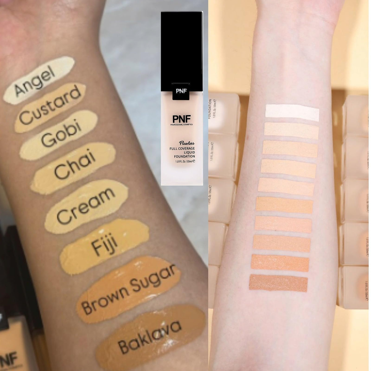 PNF PROFESSIONAL Flawless Finish Foundation | Full Coverage Liquid Foundation | Long Lasting, Waterproof | Buildable Full Coverage | Lightweight | Easy to Blend | 30ml (FIJI, 30ml) - Image 3