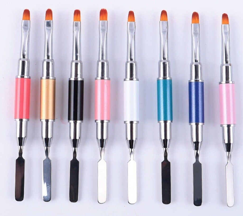 NAILWIND Dual-Ended Poly Nail Gel Brush and Picker 6 Pcs Set, 2 In 1 Design Nail Brush Gel Nail Tool for Poly UV Gel Acrylic Nails Extension - Image 9