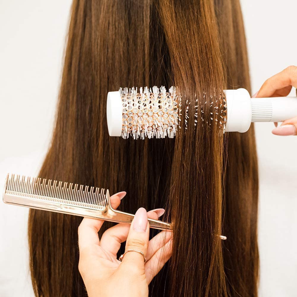 COSLUXE Professional Round Brush Set for Blow Drying Curling,Round Hair Brush Set for Woman Curly and Straight Salon Hair Styling, (Wooden, 25mm+32mm+45mm -3pcs) - Image 9