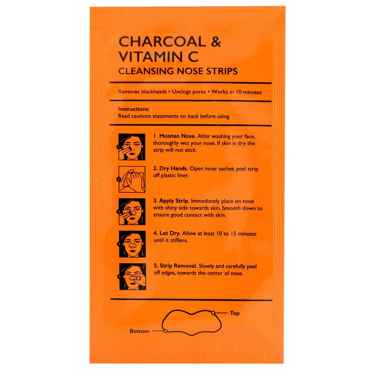 Nose Strips,Pore Strips for Blackheads,Vitamin C Nose Strip With Hazel Extracts Observes Dirt And Oil - for MEN & WOMEN 10 Strips in Pack of 1 - Image 8