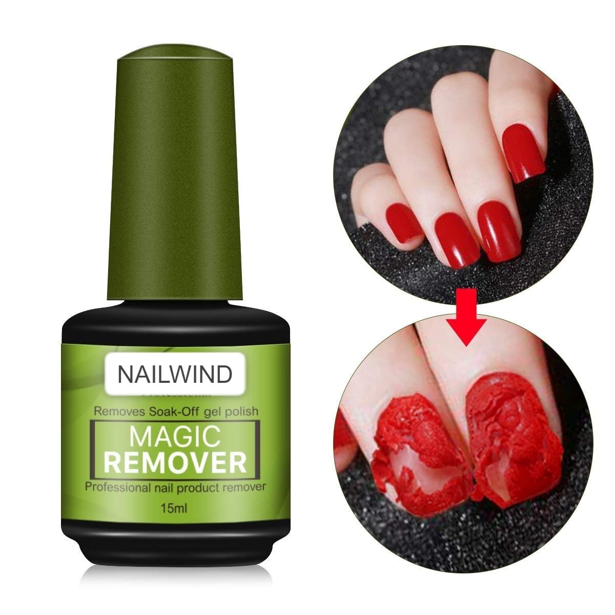 NAILWIND Gel Nail Polish Remover, Professional Remove Gel Nail Polish, Magic Remove Soak-Off Gel Polish, Peel Off In 2-5 Minutes, No Need for Foil, Soaking or Wrapping - Image 6