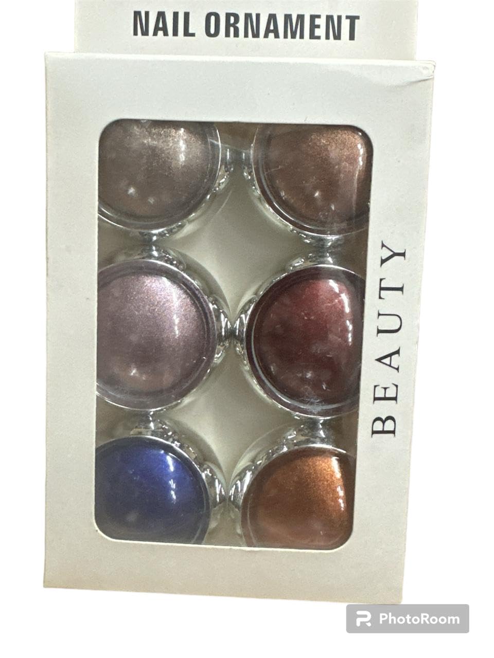 NAILWIND 6 Colors Chrome Nail Powder Set,Metallic Mirror Effect Nail Art Powder,Holographic Pigment Glitter Dust for Gel Polish Manicure Decoration with 6 Eyeshadow Sticks (07) - Image 2