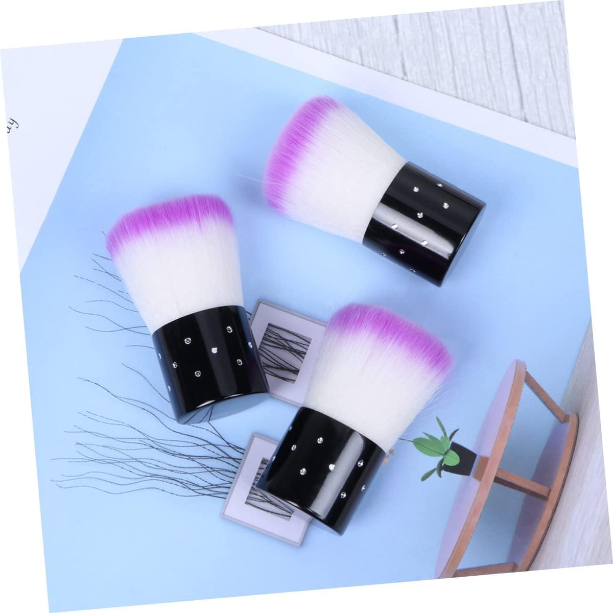 NAILWIND Nail Dust Brush Colorful Soft Kabuki Cleaner Brush for Makeup 1 - Pieces - Image 8