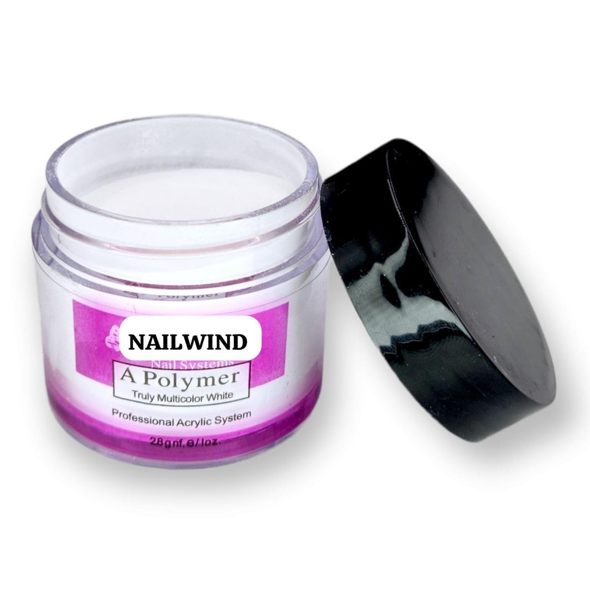 NAILWIND Professional Acrylic Nail Extension System, Acrylic Nail Kit,Acrylic Nail Powder,28g (Clear)