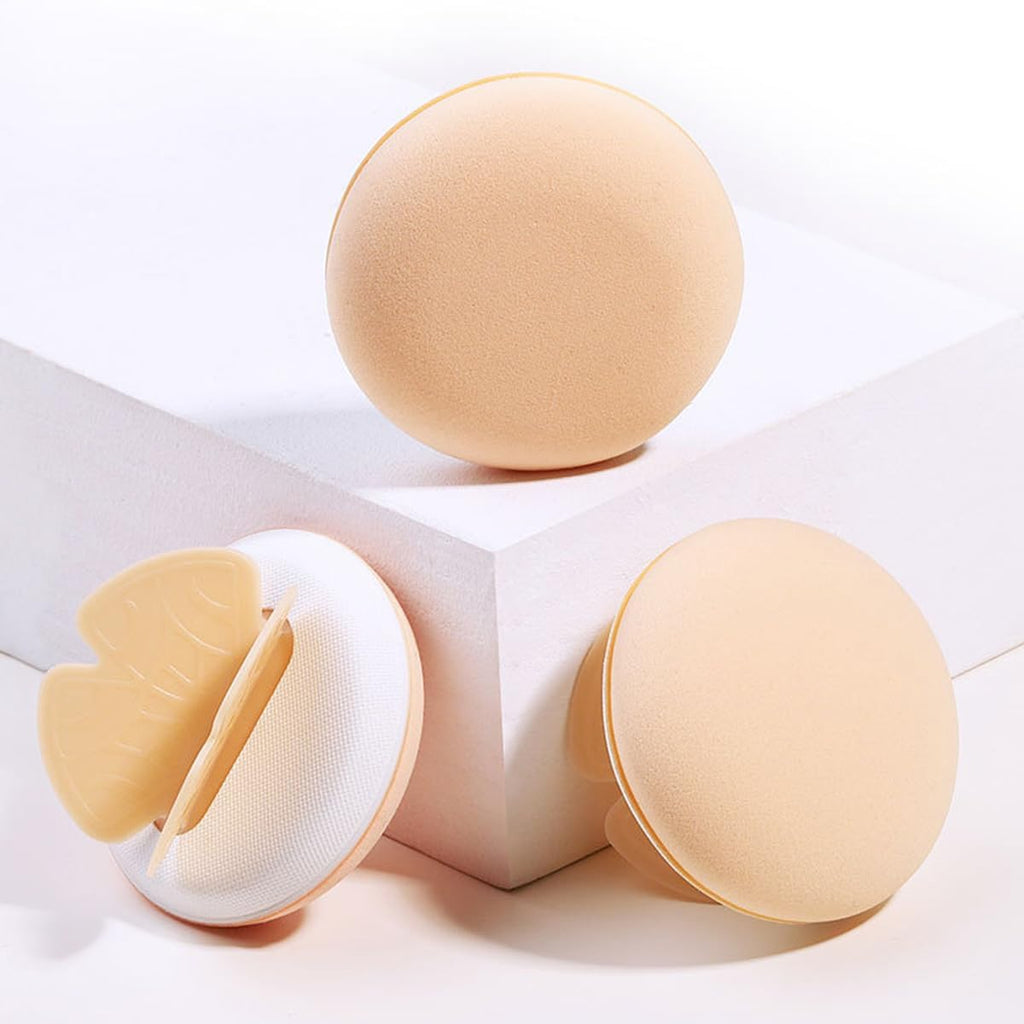 COSLUXE Professional Butterfly Makeup Sponge,4Pcs Powder Puff with Box,Makeup Sponge Puff, Round Makeup Puff Foundation Blender Sponge, Dry & Wet Use Powder Puff - Image 5