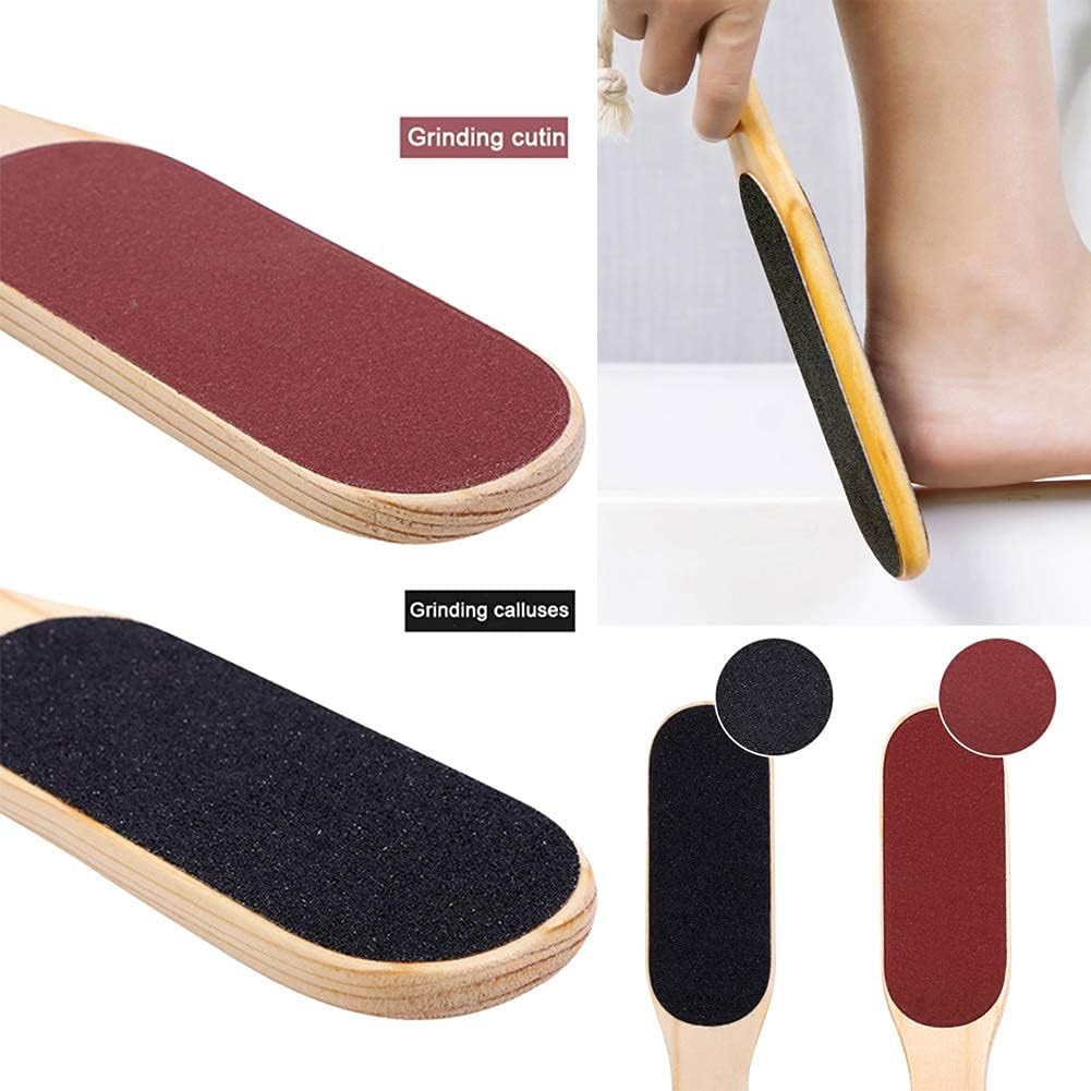Cosluxe Foot File Callus Remover -Wooden Pedi Foot Scrubber Filer for Dead Skin-Double Sided Foot Scraper Exfoliator for Dry and Wet Feet Care - Spa Quality Foot Rasp Grater Pedicure Tools pack of 1 - Image 5