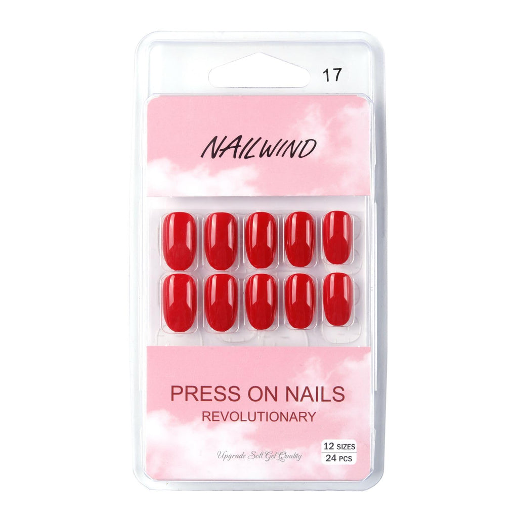 NAILWIND 24 Natural French Short False Nails Acrylic Full Cover Nails,Natural Fake Nails Delicate & Comfortable for Women and Girls (N17, 24 Count -Pack of 1) - Image 5